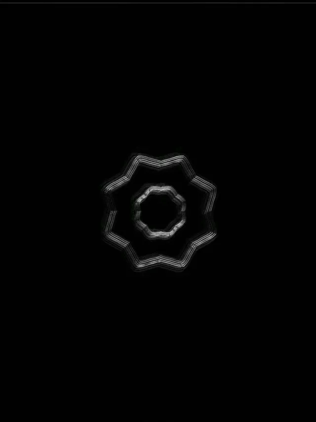 Neon Tünel Karanlık Celtic Knot Star VJ Loop 3:4 iPad Portrait 60fps Ekran Koruyucu