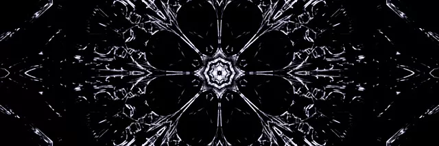 تونل نئون کریستالی سیاه سفید اسکرین سیور 3:1 Triple Wide 60fps VJ Loop