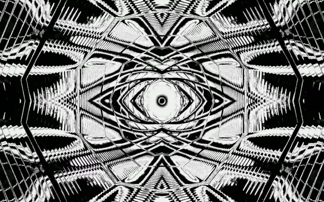 Túnel Neón Blanco Negro Ojo Salvapantallas 60fps 16:10 MacBook VJ Loop