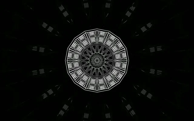Tunel Neon Caleidoscop Mandala VJLoops 60fps 16:10 MacBook Screensaver