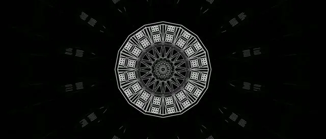 Neon Tunnel Kaleidoscope Mandala Vj Loop 21:9 Ultrawide 60fps Screensaver