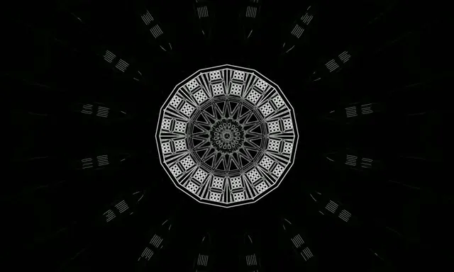 Neon Tonnel Kaleidoskoop Mandala VJLoops 5:3 Wyd 60fps Sluimerskerm