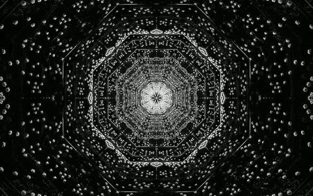 Fractal Octagon Neon Tunnel Vj loop 16:10 macbook 60fps Screensaver