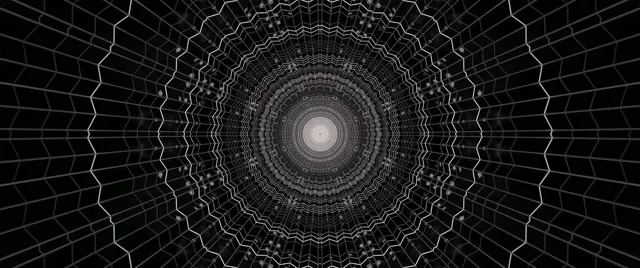 Neon Tunnel Spiderweb Vortex VJ Loop 2.39:1 Cinemascope 60fps Screensaver