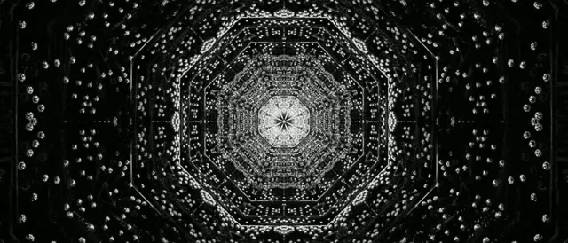 Neon Tunnel Fractal Octagon Vortex VJ Loop 21:9 Ultrawide 60fps Screensaver