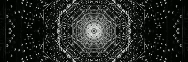 Neon Tunnel Octagon Fractal Vj Loop 3:1 Triple Wide 60fps Screensaver