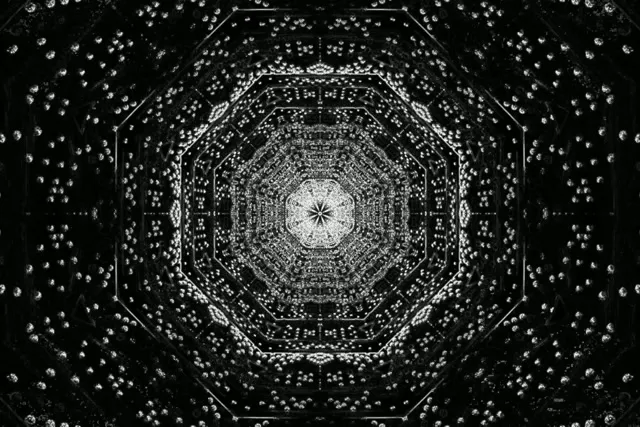 Neon Tunel Fraktalni Oktagon VJ Loop 3:2 Surface 60fps Čuvar Ekrana