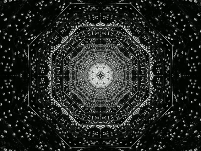 VJ Loop Neon Tunnel Fraktal Oktagon Vortex 4:3 Classic 60fps Bildschirmschoner