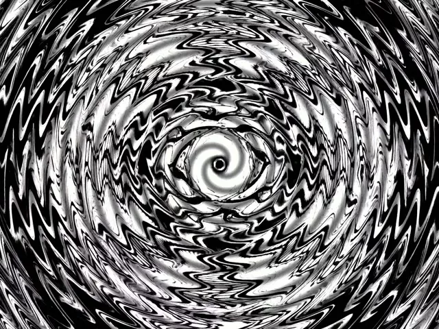 Vj Loop Neon Tunnel Schwarz Weiß Wirbel Vortex 4:3 Classic 60fps Bildschirmschoner