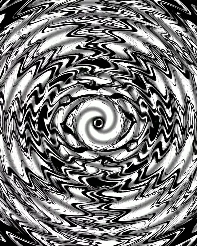 Túnel Neón Vórtice Espiral Negro Branco VJ Loop 60fps 4:5 Instagram Protector de Pantalla
