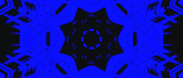 Blue Black Neon Tunnel Screensaver 21:9 Ultrawide 60fps VJ Loop