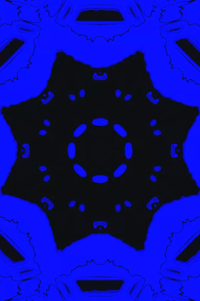 ブルーブラックネオントンネルスクリーンセーバー 2:3 ポートレート 60fps VJ Loop PC