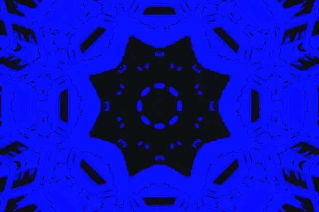 Penyelamat Skrin Terowong Neon Biru Hitam 3:2 Surface 60fps VJLoops PC Komputer Riba