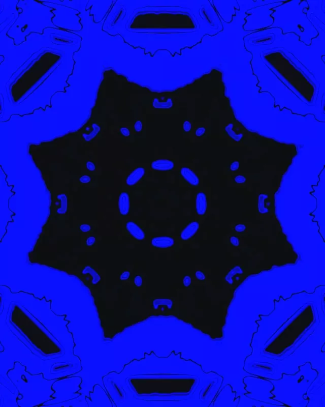 Salvapantallas Túnel Neón Azul Negro 60fps 4:5 Instagram VJ Loop