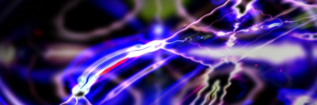 Blue Electric Neon Tunnel VJ Loop 3:1 Ultrawide 60fps Screensaver Motion