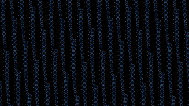 Blue Hexagon Network Pattern - 4K Tech Background