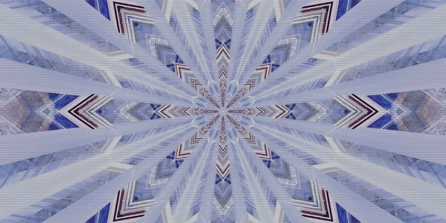 מנהרת נאון קליידוסכופ כחולה שומר מסך 2:1 Univisium 60fps VJ Loop PC