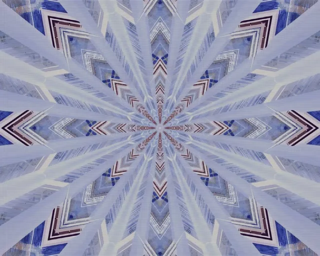 מנהרת סנופלייק כחול ניאון Screensaver 5:4 Industrial 60fps VJ Loop