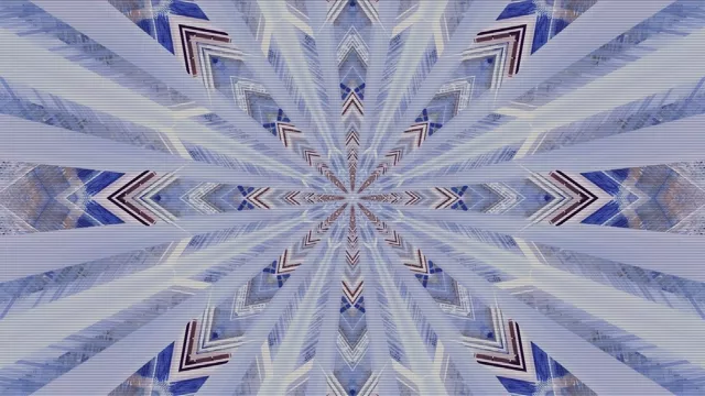 Blue Kaleidoscope Neon Tunnel 4k uhd 60fps Screensaver VJ Loop