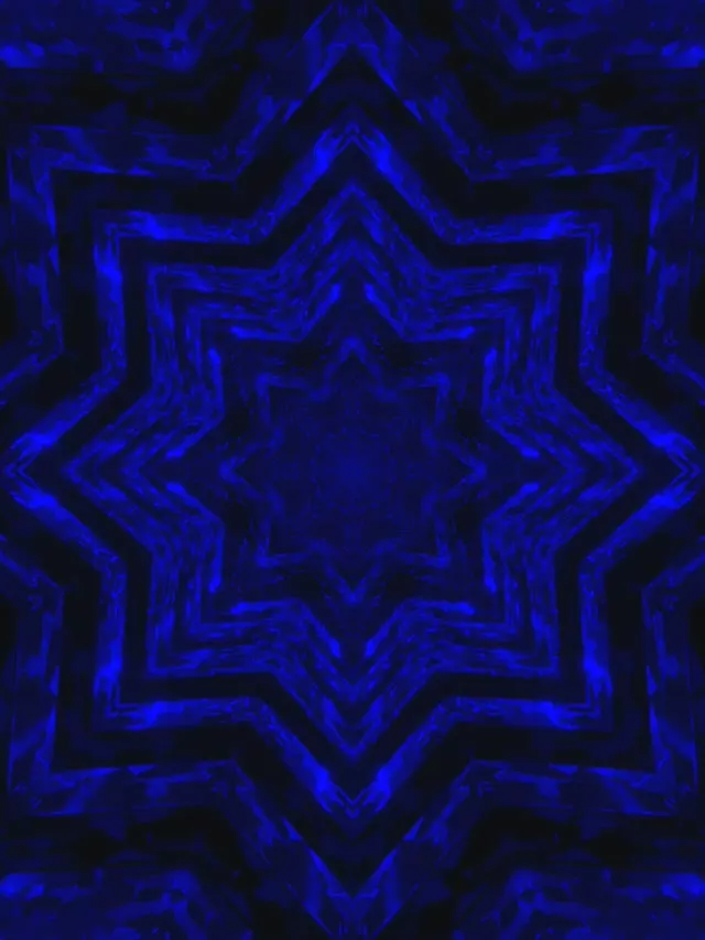 Salvaschermo Tunnel Neon Stella Blu 3:4 iPad Portrait 60fps VJLoops