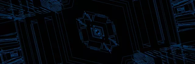 Sinine Neoon Tunnel 3:1 Kolmekordne Lai 60fps Ekraanisäästja VJLoops