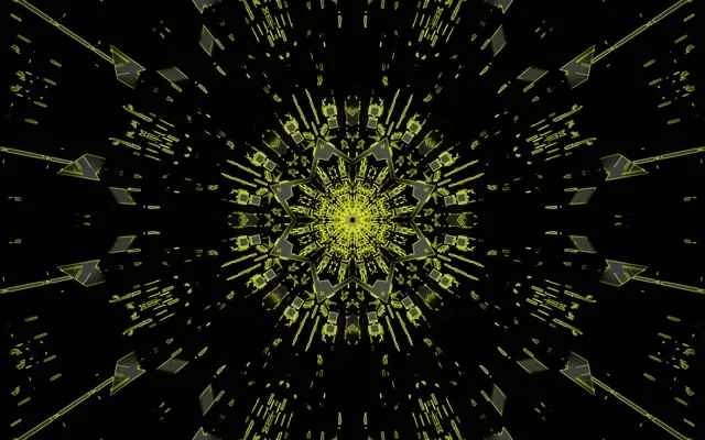 Neon Tunnel Blue Kaleidoscope Vj Loop 60fps 16:10 Macbook Screensaver