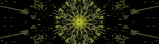 تونل نئون آبی کالیدوسکوپ انفجار ستاره 32:9 Super Ultrawide 60fps محافظ صفحه VJ Loop