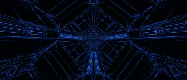 Blue Neon Tunnel Screensaver 21:9 Ultrawide 60fps Vj Loop PC Laptop