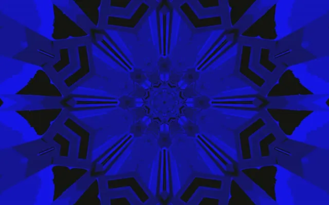 Túnel Neó Blau Calidoscopi Estrella Esclat Vj Loop 16:10 Macbook 60fps Estalviapantalles