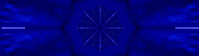 Neon Tunnel Blue Kaleidoscope 32:9 Ultrawide 60fps Screensaver Vj Loop