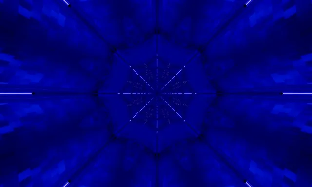 네온 터널 파랑 만화경 눈꽃 VJLoops 5:3 Wide 60fps 화면보호기