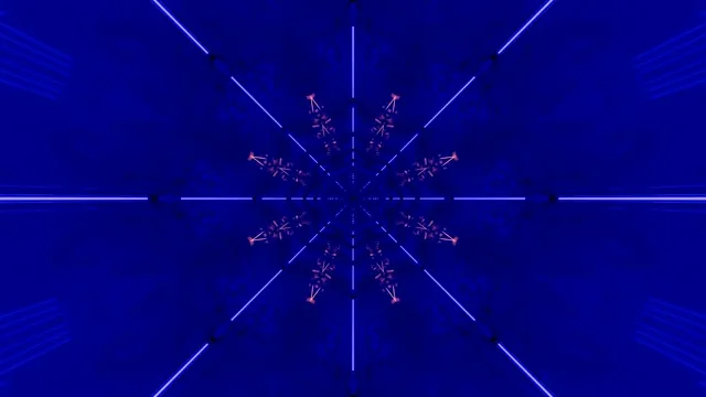 Blue Neon Tunnel Screensaver 4K UHD 60fps VJ Loop