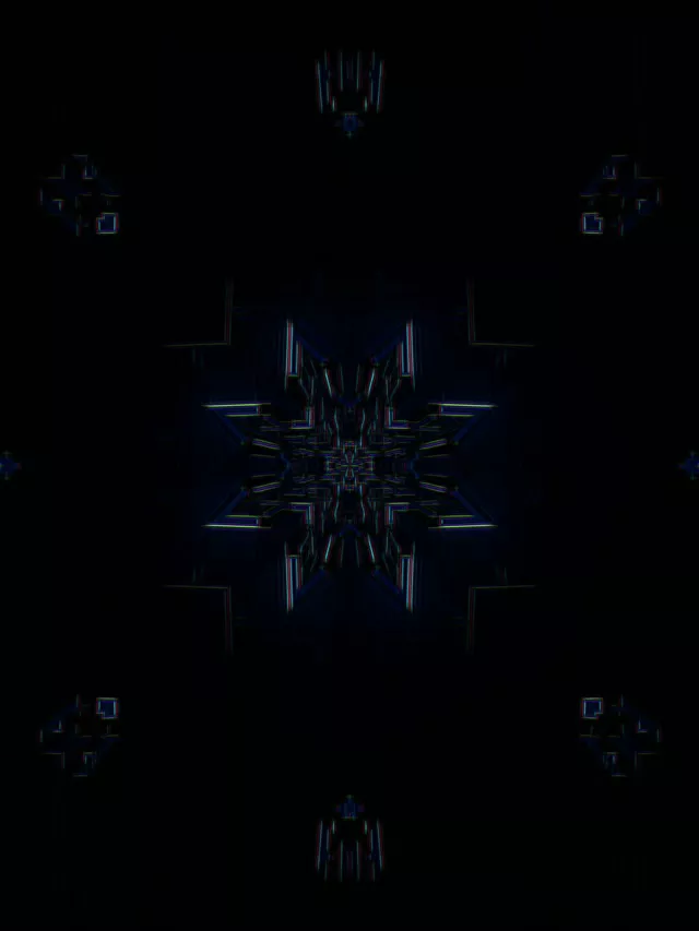 Neon Tunnel Kaleidoscope Burst | 3:4 iPad Portrait 60fps Screensaver VJ Loop