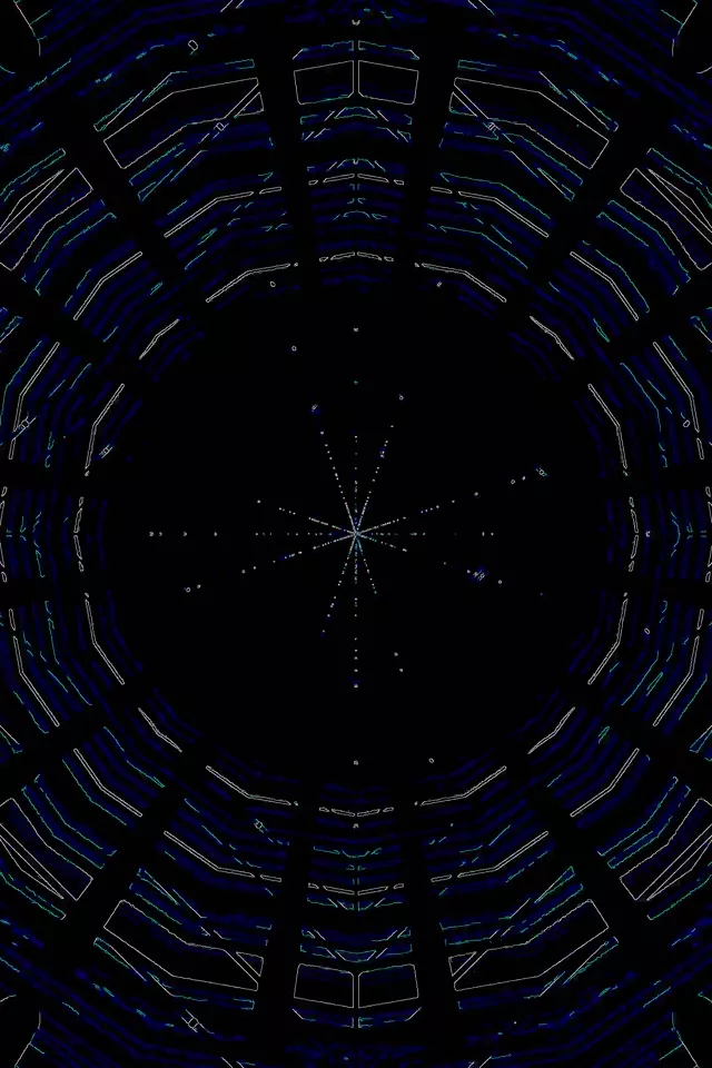 Neon Tunnel Diamond Vortex VJ Loop 2:3 Photo Portrait 60fps Screensaver