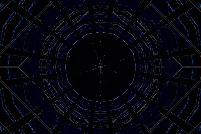 Twnnel Neon Diemwnt Troellog VJ Loop 3:2 Surface 60fps Sgrin Arbedwr