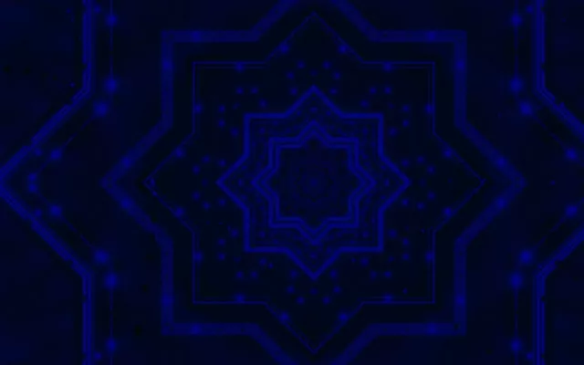 تونل نئون ماندالای ستاره آبی VJ Loop 60fps 16:10 MacBook محافظ صفحه