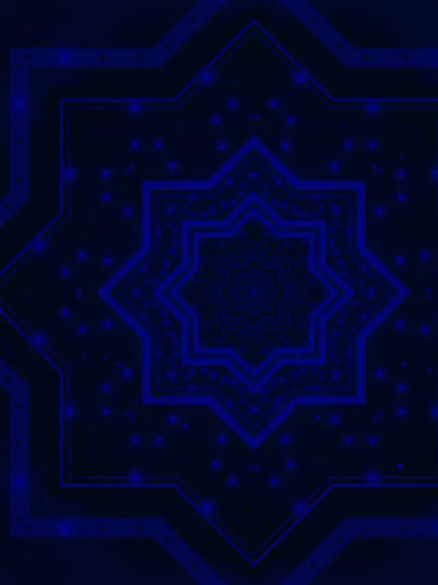 ネオントンネル ブルー スター 渦巻き VJループ 60fps 3:4 iPad ポートレート スクリーンセーバー