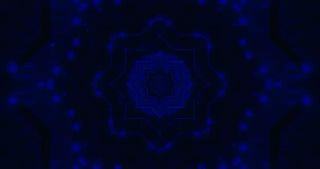 Blue Neon Tunnel Screensaver 4K UHD 60fps VJ Loop PC Laptop