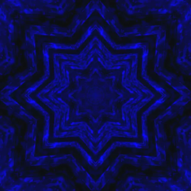 Blue Neon Tunnel Star Screensaver 1:1 Square 60fps Vj Loop