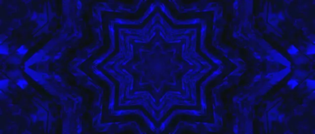 Blue Neon Tunnel Star Screensaver 21:9 Ultrawide 60fps VJ Loop