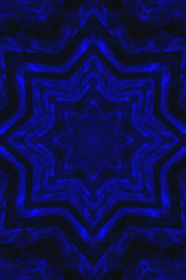 ブルーネオントンネルスターアスクリーンセーバー 2:3 フォトポートレート 60fps VJ Loop