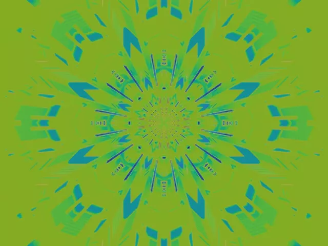 Neon Tunnel Kaleidoscope Vortex | 4:3 Classic 60fps Screensaver Loop