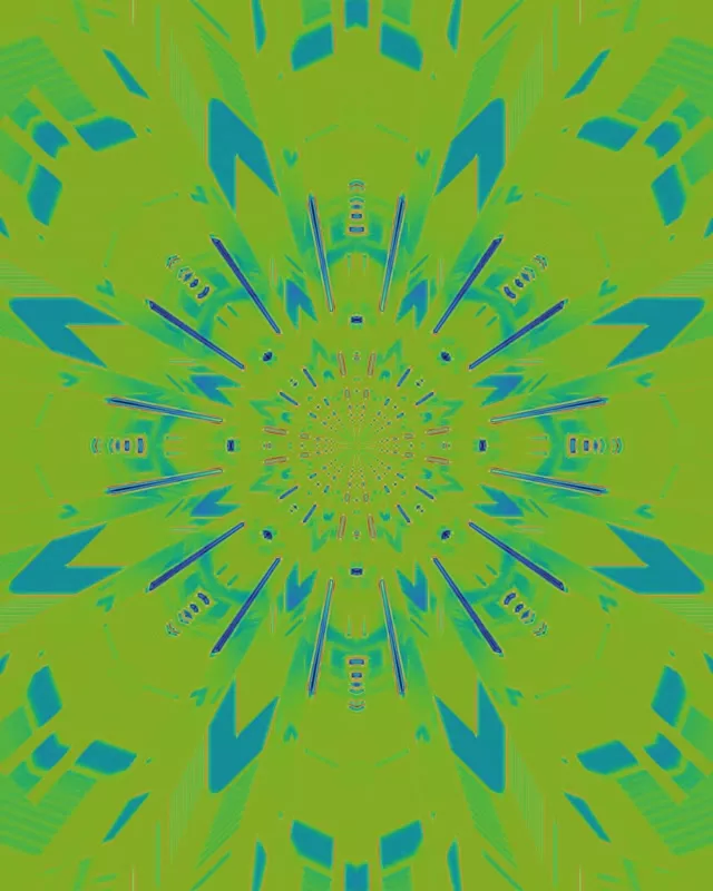 Neon Tunnel Kaleidoscope Vortex | 4:5 Instagram 60fps Screensaver Loop