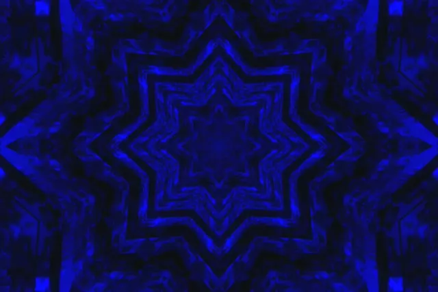 Penyelamat Skrin Terowong Neon Bintang Biru 3:2 Surface 60fps VJLoops