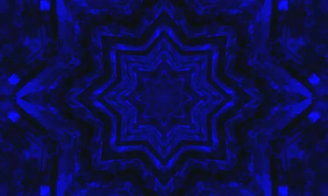 파란색 별 네온 터널 스크린세이버 5:3 와이드 60fps VJ Loop