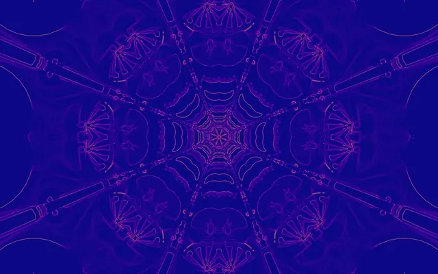 Neon Tunel Ljubičasti Kaleidoskop Vj Loop 16:10 Macbook 60fps Čuvar Ekrana