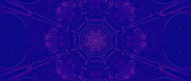 Neon Tunnel Purple Spiderweb Kaleidoscope Vj Loop 21:9 Ultrawide 60fps Screensaver