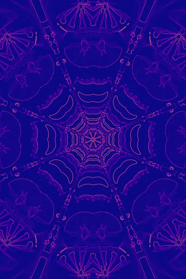 Neonski Tunel Kalejdoskop Mreža 2:3 Pokončno 60fps Ohranjevalnik Zaslona Vj Loop