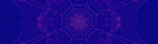 อุโมงค์นีออน ใยแมงมุมม่วง กล้องส่องทางไกลคาลิโดสโคป VJLoops 32:9 Super Ultrawide 60fps สกรีนเซฟเวอร์