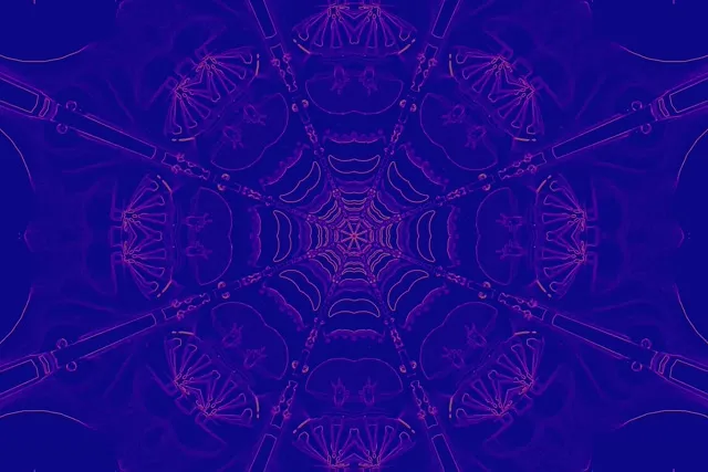 Đường Hầm Neon Mạng Vạn Hoa筒 3:2 Surface 60fps Screensaver VJLoops